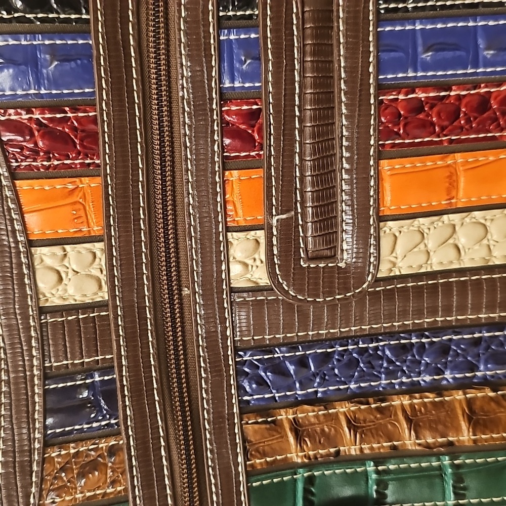 Mc Multicolor Leather Patchwork Shoulder Bag - image 2